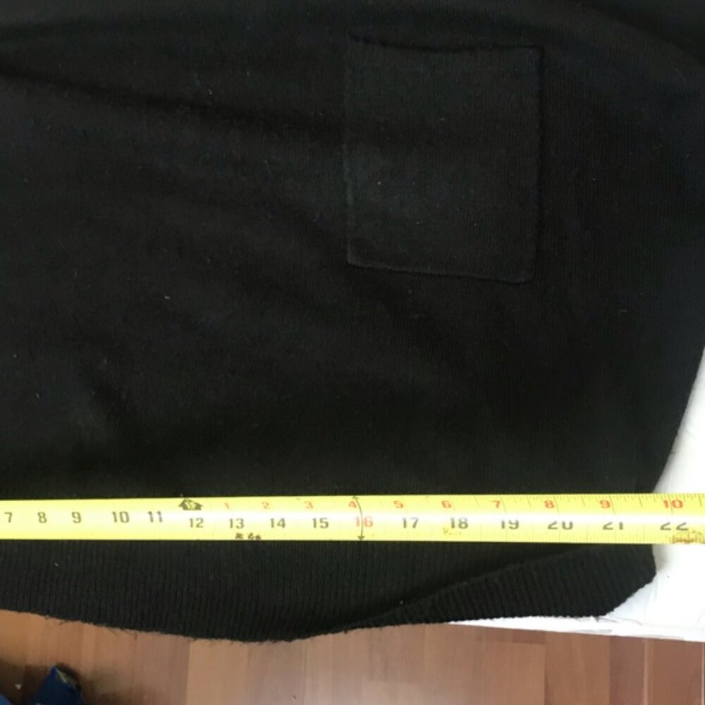 OAK + FORT Oversized Crop Mock Neck Wool Blnd Sweater Knit Turtleneck Boxy Top M - Picture 13 of 14